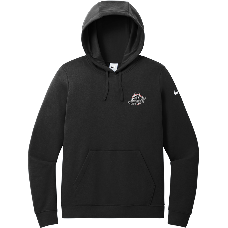 Allegheny Badgers Nike Women's Club Fleece Sleeve Swoosh Pullover Hoodie