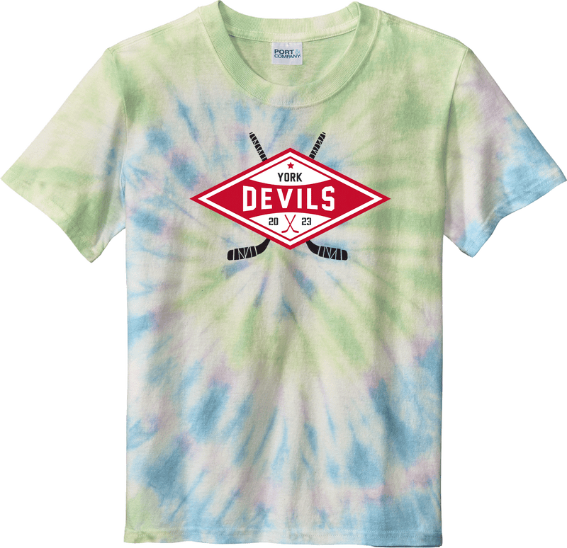 York Devils Youth Tie-Dye Tee